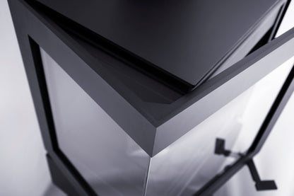 Dik Geurts Bora Corner Wall stove front view