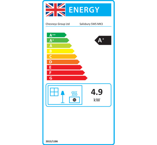 Chesneys Salisbury 5WS MK3 wood burning stove detail